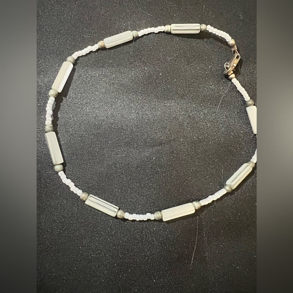 Silver Beaded And Shell Bracelet - image 2